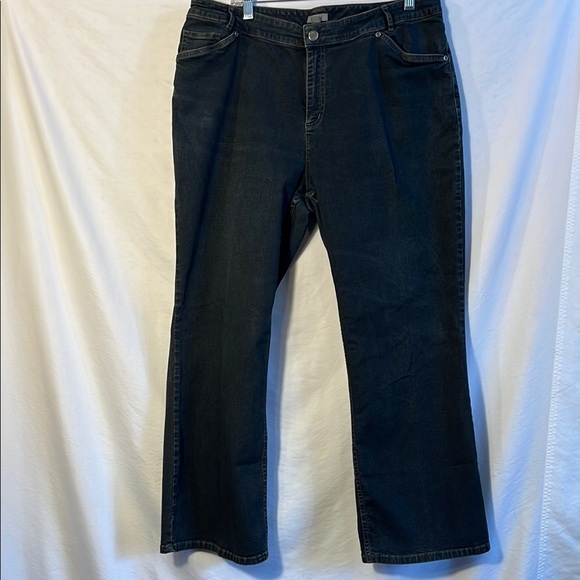 J. Jill Women's Straight Leg Jeans in Dark Blue - Picture 1 of 4